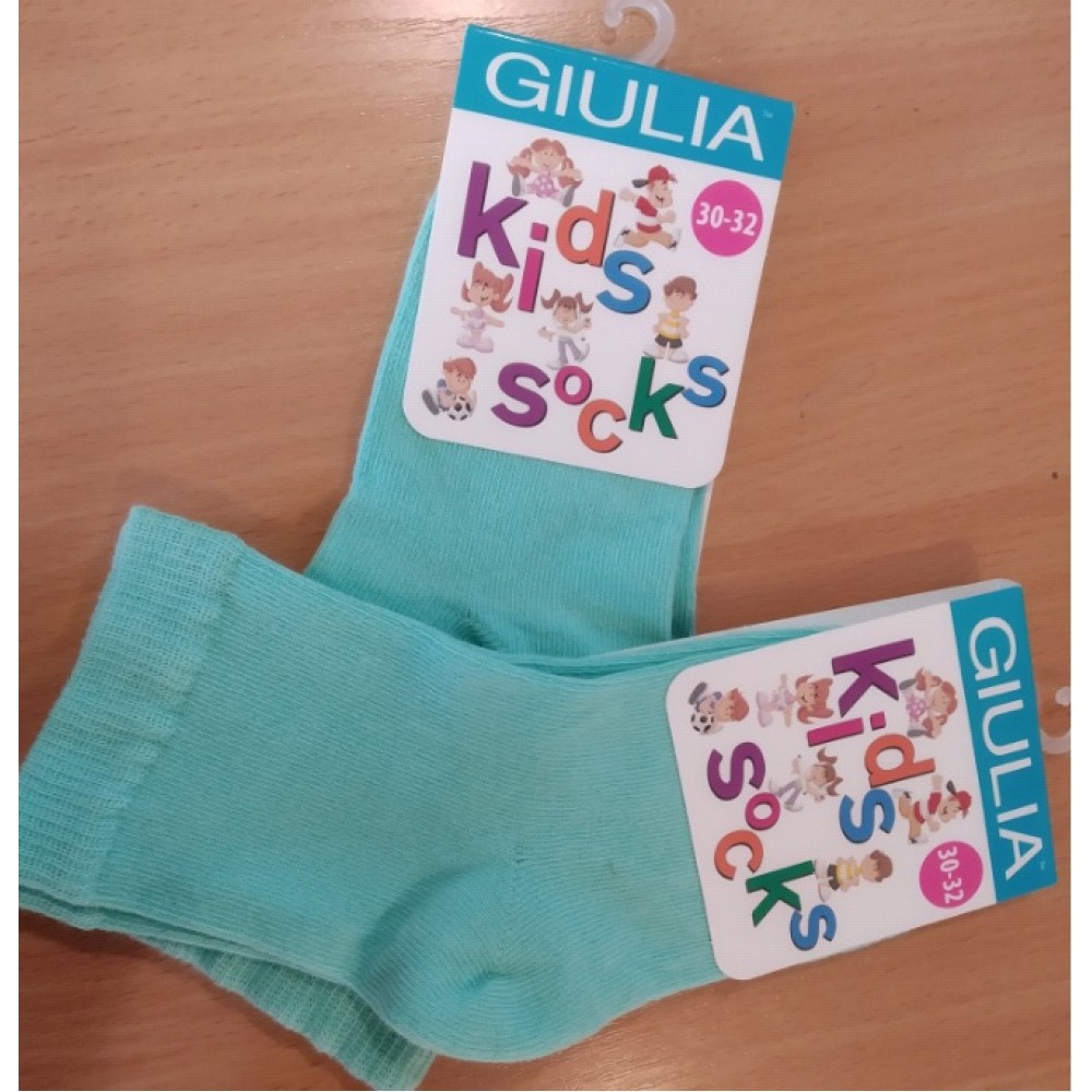 Шкарпетки дитячі 22 (33-35) KSL COLOR calzino-mentol бавовна 74% поліамід 22% еластан 4%