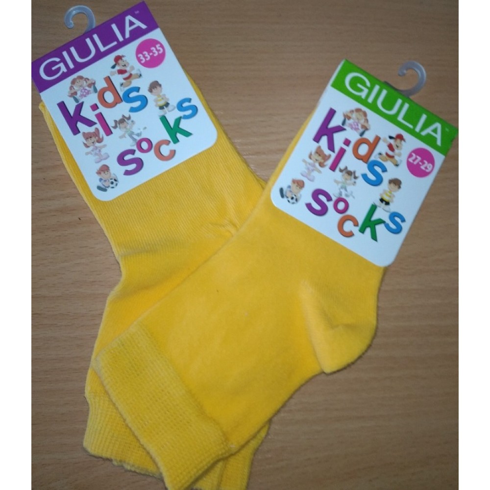 Шкарпетки дитячі 18 (27-29) KSL COLOR calzino-yellow бавовна 74% поліамід 22% еластан 4%