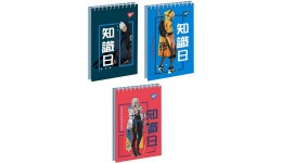Блокнот А7 YES  80арк. 151954 клітинка од.спіраль Legends anime (6)