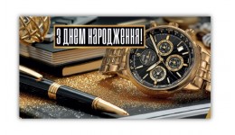 Конверт для грошей  0210  З Днем народження   (10 шт в упаковці)