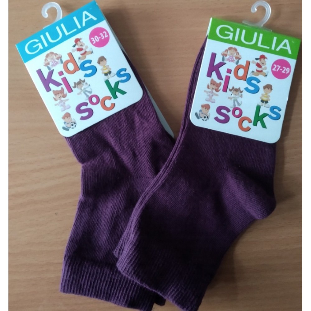 Шкарпетки дитячі 22 (33-35) KSL COLOR calzino-dark violet бавовна 74% поліамід 22% еластан 4%