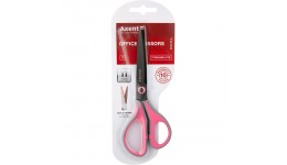 Ножиці AXENT 6406-02 офісні 19см Titanium Lite сіро-розові (1/12)