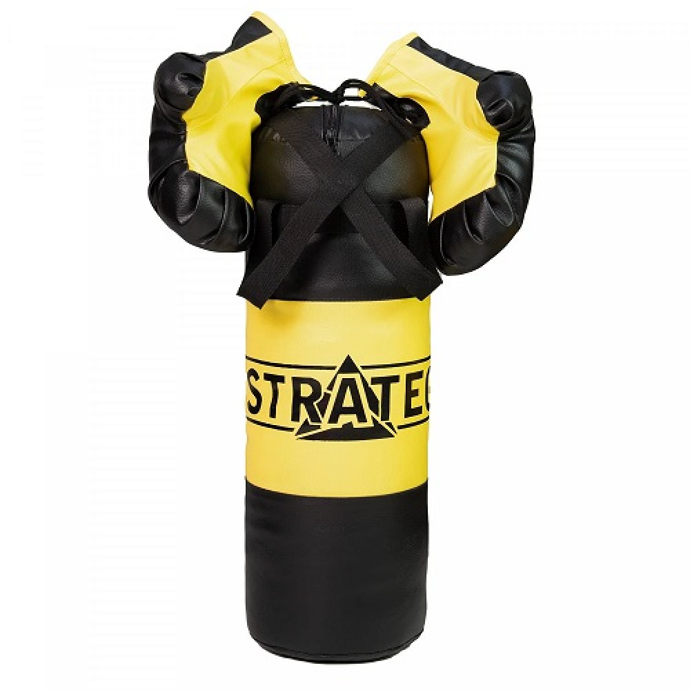 Боксерський набір NEW Strateg 2072 жовто-чорний Середній 46х18 см