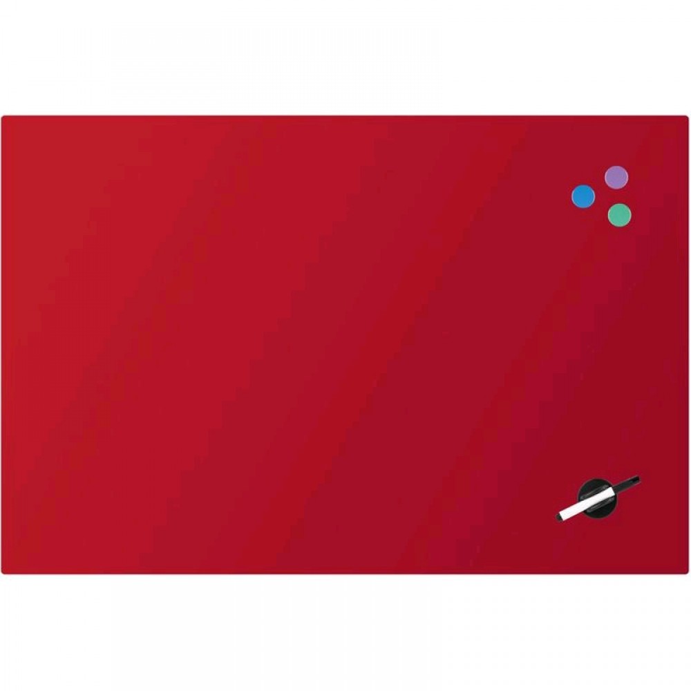 Дошка скляна магнітно-маркерна AXENT 9615-06 червона 60*90см