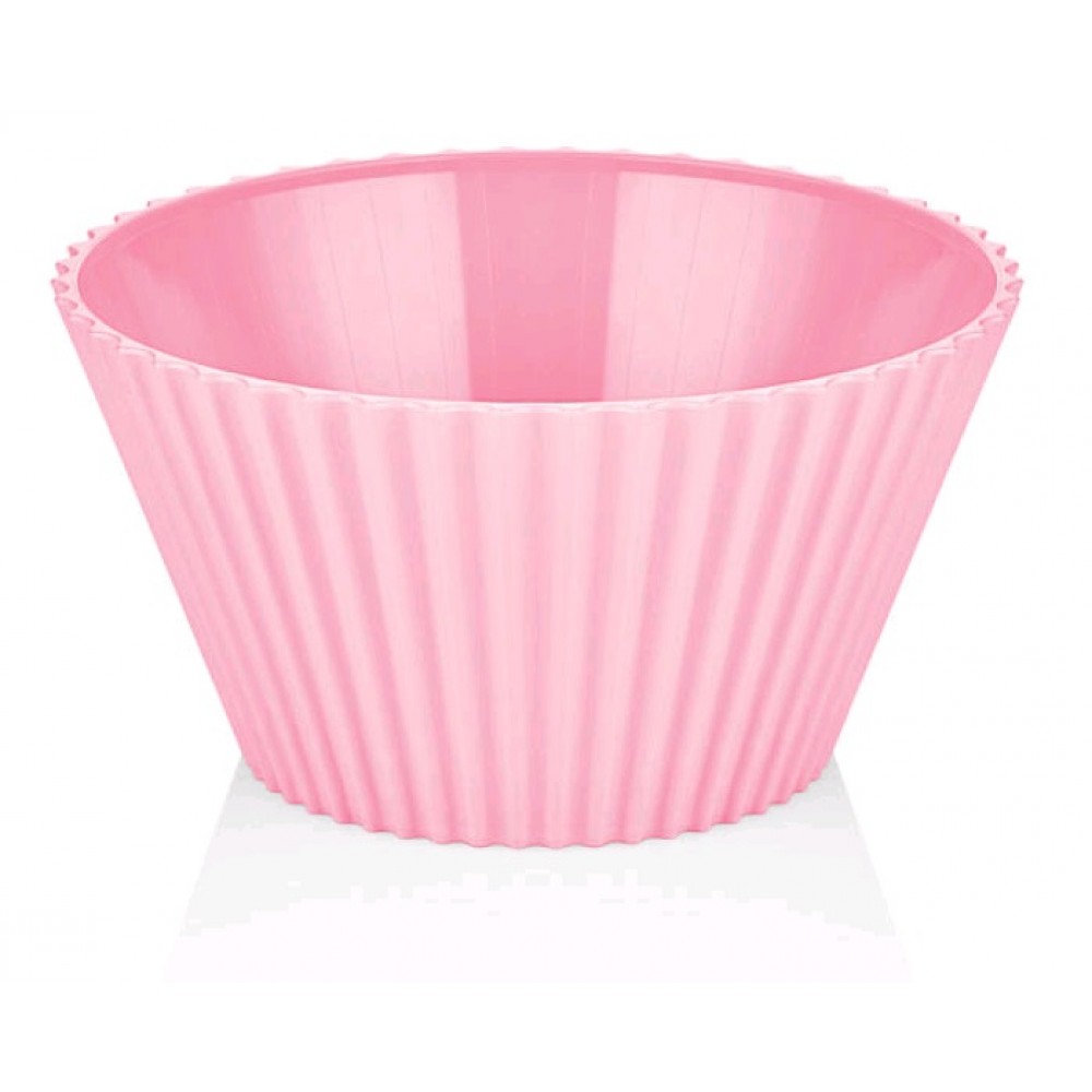 Салатник пластик. BAGER BG-440 P PINK/20.5 см  Харчовий пластик