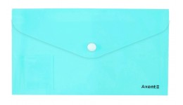 Папка-конверт DL на кнопці AXENT 1414-09 Pastelini  неом`ята (12 шт. в упаковці)