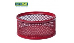 Підставка для скріпок BUROMAX 6221-05 метал. 80х40мм червоний (1/12)