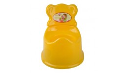Горщик дитячий  Зі  спинкою  арт.25-002 ТМ KINDER WAY Жовтий  р.26х29х24см