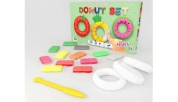 Пластилін легкий стрибаючий набір 12 шт. ОКТО 70087 ОКТО ТМ Moon Light Clay Donut Set FRUTS