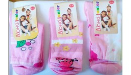 Дитячі шкарпетки DUNA 400 демі  22-24 рожеві 85%бавовна  14%поліамід 1%еластан
