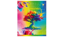 Зошит  Предметні  48 клітинка  Інформатика  серії НЕОН з тематичними підказками (10)