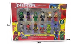 Герої Фігурки Ninja  22636  12 шт.  в коробці р.18х26см