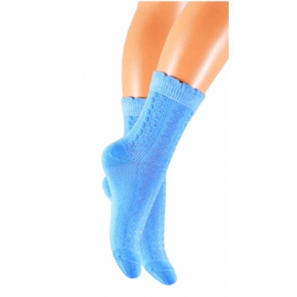 Дитячі шкарпетки DUNA 457 демі  22-24 блакитні 70%бавовна  27%поліамід  3%еластан