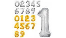Кульки надувні фольговані MK 2723-4 цифри  32 дюйма  0-9  2 кольори  35 шт. кул.