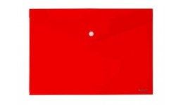 Папка-конверт А4 на кнопці AXENT 1412-24 непрозора  червона (12 шт. в упаковці)