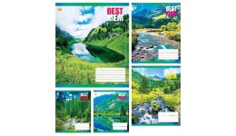 Зошит 24 клітинка  Тверда 51305 Природа ТЕТРАДА (20 штук в упаковці)