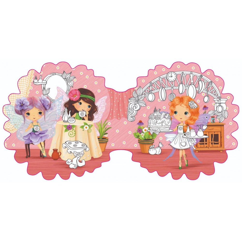 Квіткові феї: Ромашка. 62 наліпок  (укр.мова) вид-во Кристалбук 8 стор 216*216мм