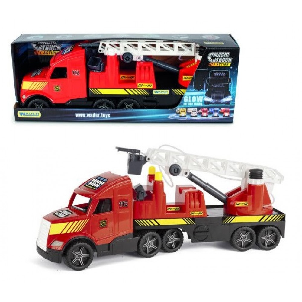 Машина пожежна Magic Truck 36220 світяться фари в коробці 80х20.5х29.5 см