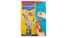 Барельєф малий:РГБ-02-09 на магнітах 4 фігурки Тварини5 (маша та ведмідь) ТМ Danko toys