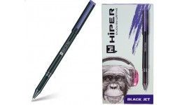 Ручка масляна HIPER Black Jet NEO HO-150 4 км. 1 00мм фіолетова (10 шт. в упаковці)