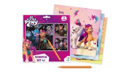 Гравюра  My Little Pony  200189 набір 3 гравюри 21*21 см 1 штихель в коробці 23*23 см ТМ dodo