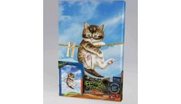 Вишивка гладдю VGL-02-04 Кошеня(21х31) ТМ Danko toys(рос.мова на упаковці)