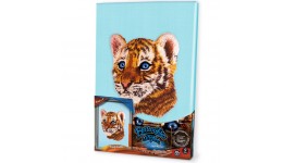 Вишивка гладдю VGL-02-05 Тигреня(21х31) ТМ Danko toys(рос.мова на упаковці)