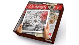 Годиник Decoupage Clock DKС-01-05 Париж (з рамкою) ДТ(1/10)