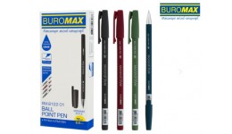 Ручка кулькова BUROMAX 8122-01 синя  0.5 мм MORANDI STYLE