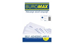 Етикетка BUROMAX 2810 з клейким шаром  1шт. 210х297мм (100аркушів білого кольору)