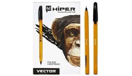 Ручка масляна HIPER HO- 600 Vector  0.7мм чорна (50 шт. в упаковці)