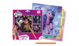Гравюра  My Little Pony  200190  набір 3 гравюри 21*21 см 1 штихель в коробці 23*23 см ТМ dodo