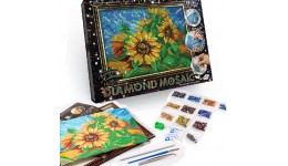Діамантовий живопис ДМ-02-02 Соняшники DIAMOND MOSAIC малий ДТ (1/10)