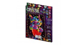 Мозаїка з кольорових кристалів: CRYSTAL MOSAIC CRM-02-02 розмір 21х30 см TM Danko Toys (1/10)
