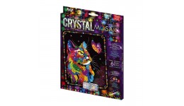 Мозаїка з кольорових кристалів: CRYSTAL MOSAIC CRM-02-04 розмір 21х30 см TM Danko Toys (1/10)