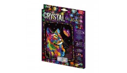 Мозаїка з кольорових кристалів: CRYSTAL MOSAIC CRM-02-04 розмір 21х30 см TM Danko Toys (1/10)