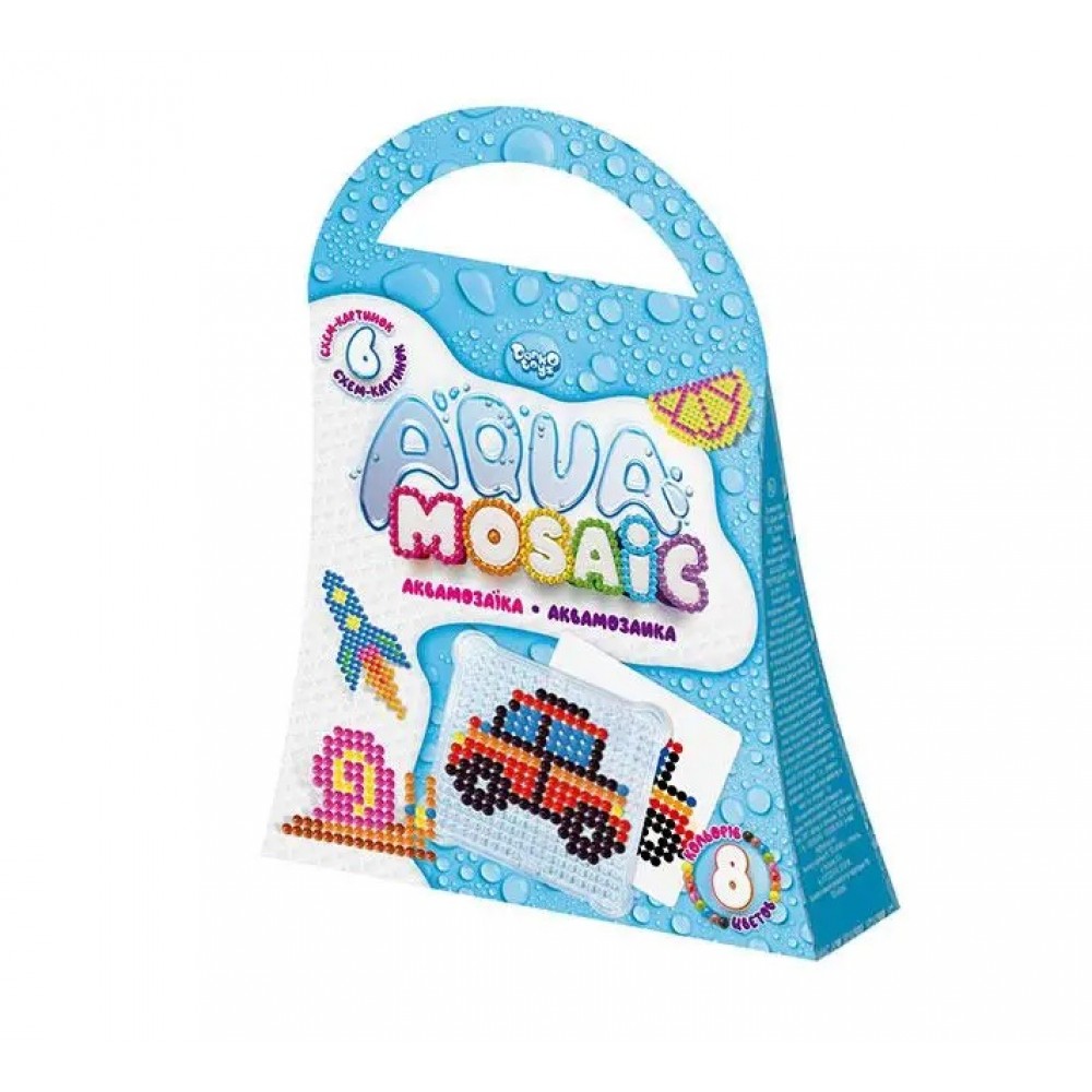 АКВА Мозаїка  Aqua Mosaic  Машинка 02-04 комільфо ТМ Danko toys