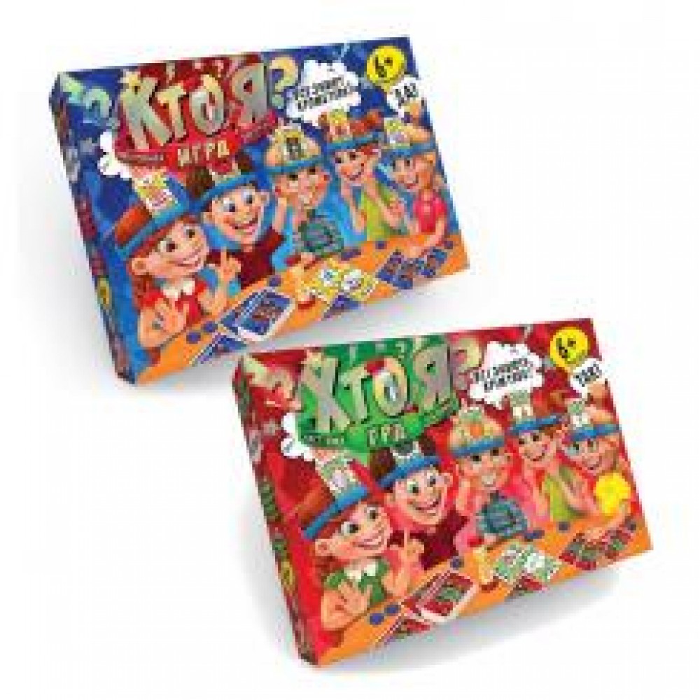 Гра карткова  ХТО Я? 39*29*5см TM Danko Toys (1/5)