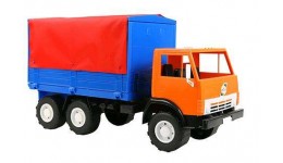 Автомобіль Х2 Камаз Тент кольоровий  арт 488  розмір іграшки 450x190x255 мм (ТМ Оріон)