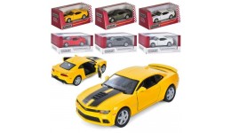 Машинка метал KINSMART KT5383WF  Chevrolet Camaro   4 кольори в коробці р.16х8х7.5 см