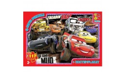Пазли G-Toys  117 елем  Тачки 10176  Полотно 210*300мм у коробці 19*13*3см + плакат