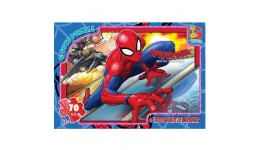Пазли G-Toys   70 елем Людина-павук 905  19*13 5*3 5 см  в коробці+плакат