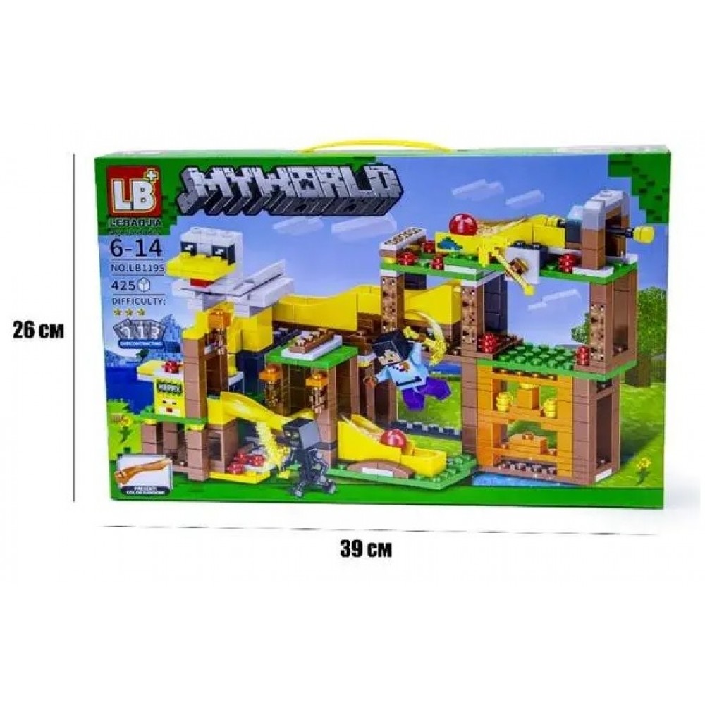 Конструктор MY WORLD LB1195 425 деталей  в коробці р.26х39см