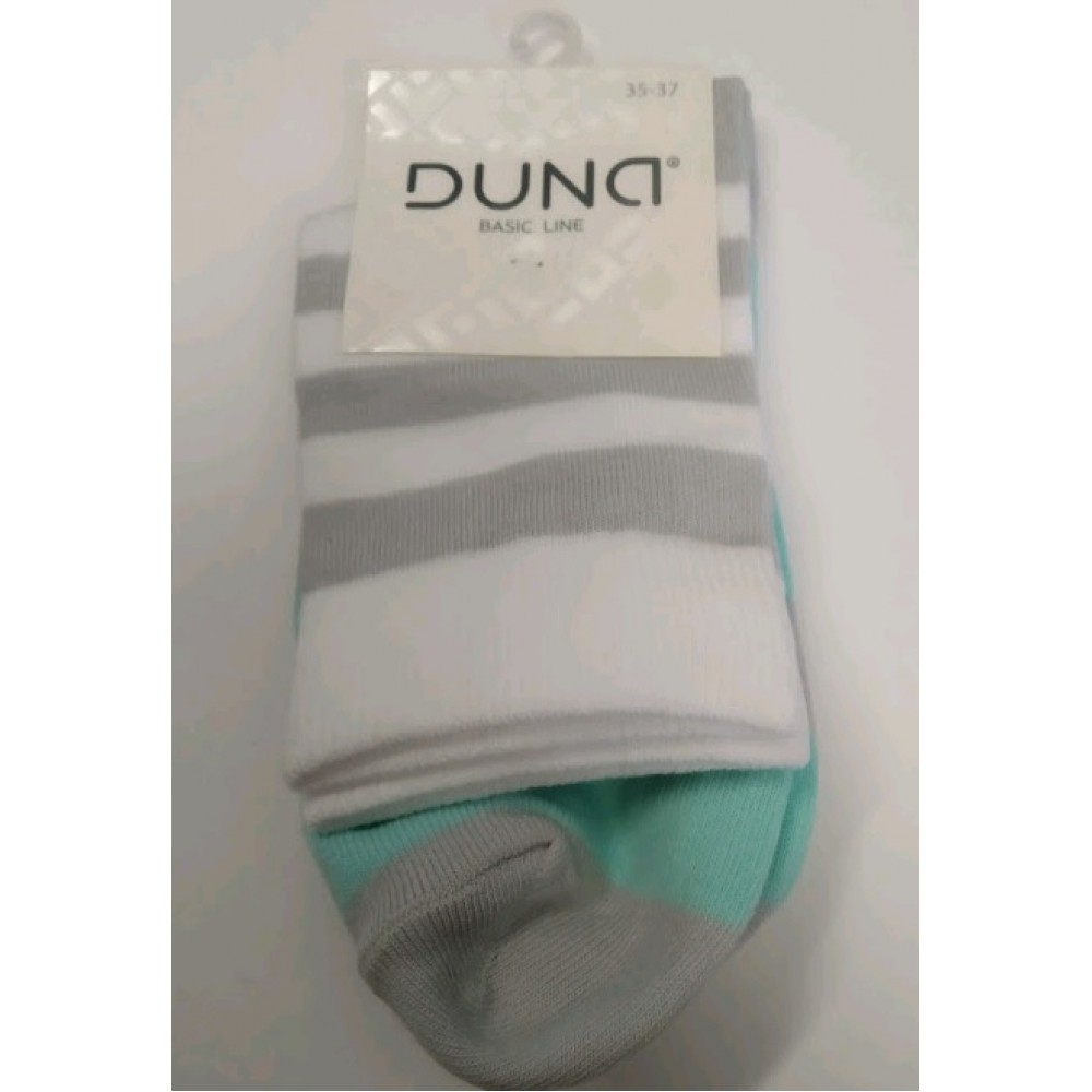 Шкарпетки жіночі р.23 DUNA 326 світло-сірі 75%бавовна  23%поліамід  2%еластан