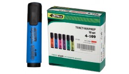 Текст-маркер 4OFICE 4-109 1-4 5мм  блакитний (10 шт в упаковці)