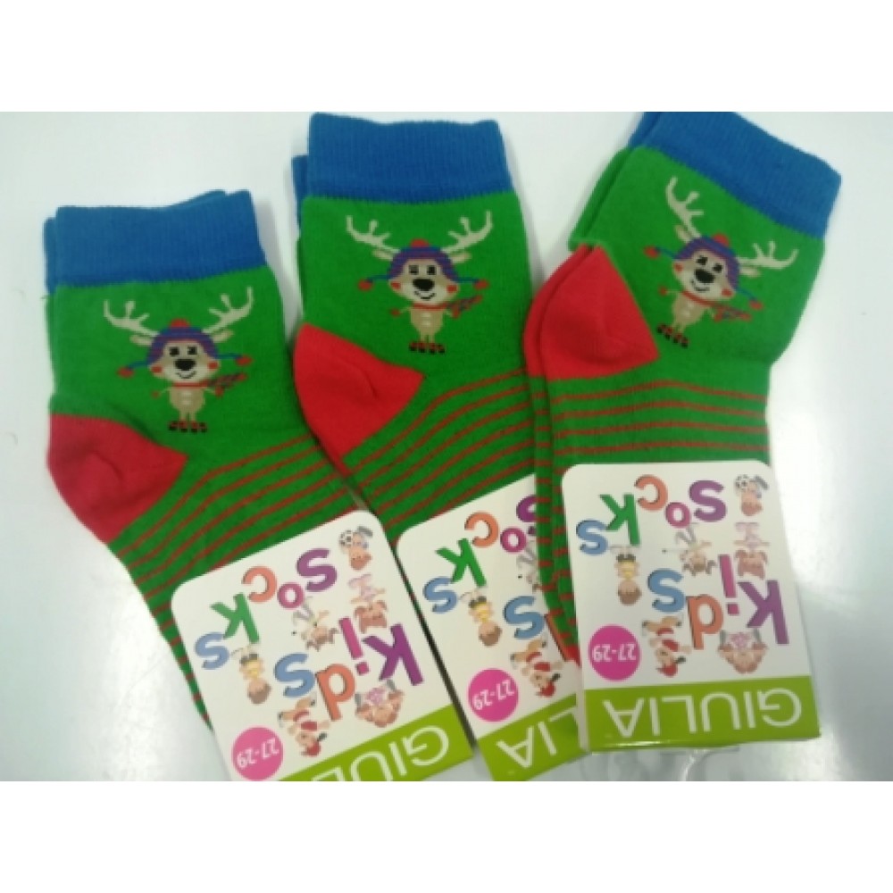 Шкарпетки дитячі 20 (30-32) KSL-01calzino-green - 71% бавовна  27%поліамід  2%еластан