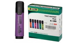 Текст-маркер 4OFICE 4-109 1-4 5мм  фіолетовий (10 шт в упаковці)