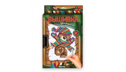 Вишивка хрестиком на розтяжці ВК-02-01 Ведмедик ТМ Danko toys(рос.мова на упаковці)