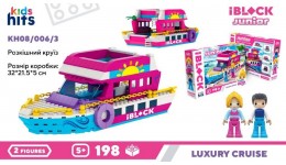 Констр. для дівчат Kids hits IBLOCK JUNIOR KH08/006/3 Розкішний круїз 198дет кор.32х21.5х5
