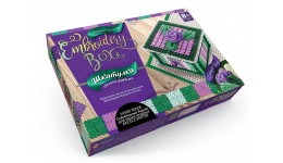 Шкатулка вишита гладдю Embroidery Box EMB-01-05 Одна фіолетова троянда Д/Т(1/16)